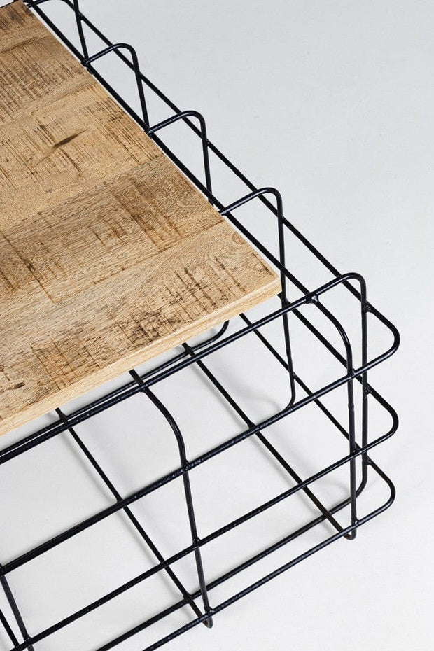 Bizzotto Tavolino da caffè Trellis Rectangular Naturale