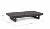 Bizzotto Tavolino da giardino Infinity Rectangle Antracite