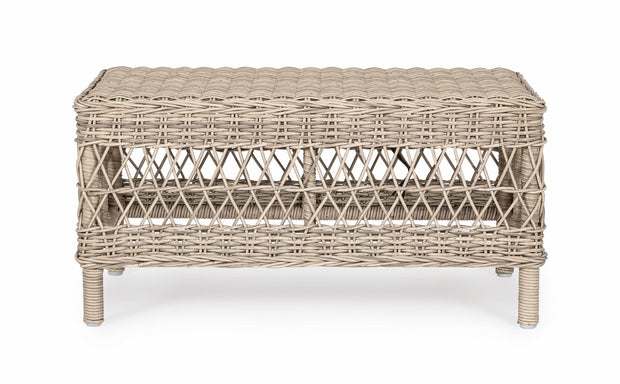 Bizzotto Tavolino da giardino Jupiter New Rectangle Naturale