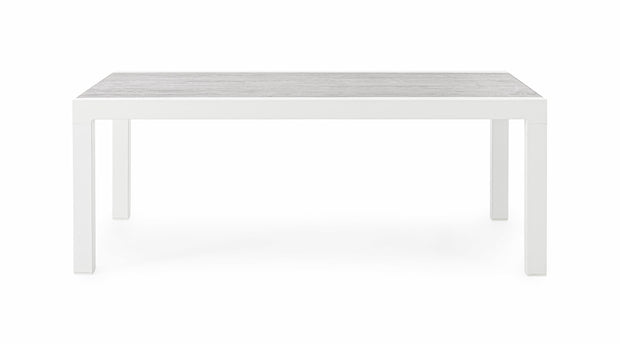 Bizzotto Tavolino da giardino Kledi Rectangle Bianco
