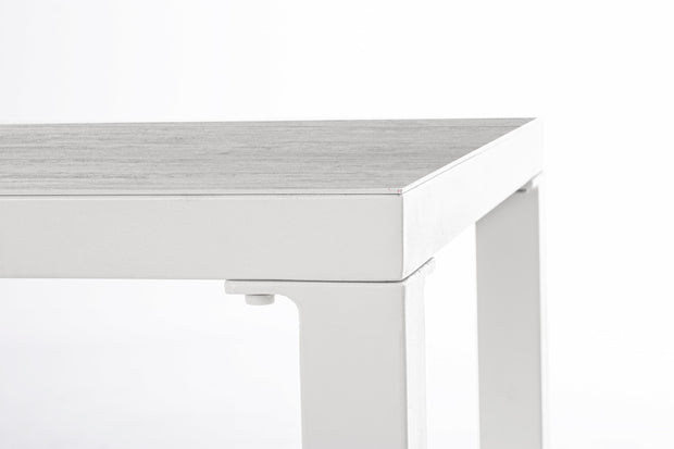 Bizzotto Tavolino da giardino Kledi Rectangle Bianco