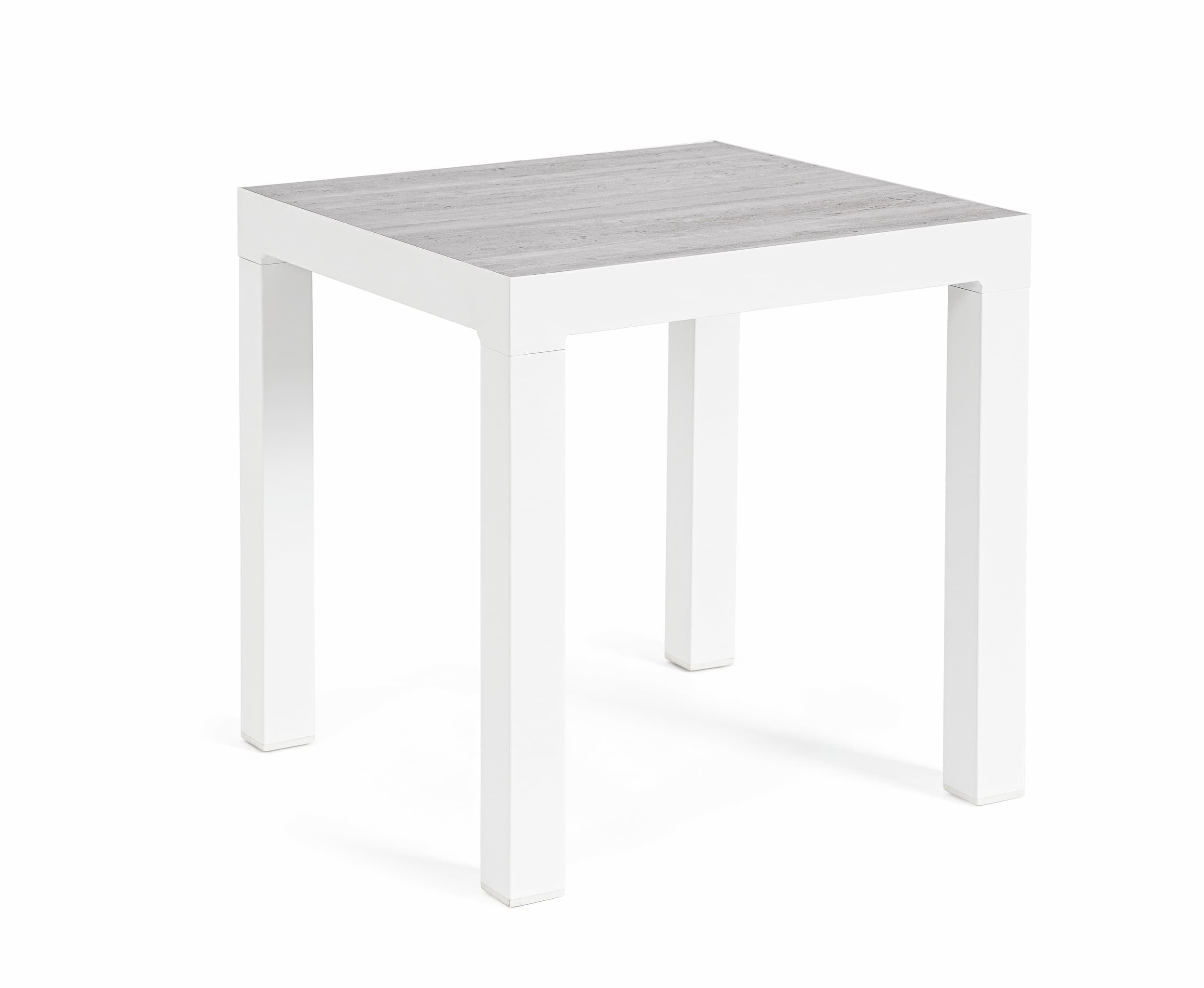 Bizzotto Tavolino da giardino Kledi Square Bianco