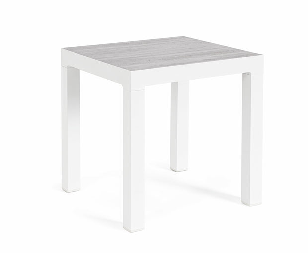 Bizzotto Tavolino da giardino Kledi Square Bianco