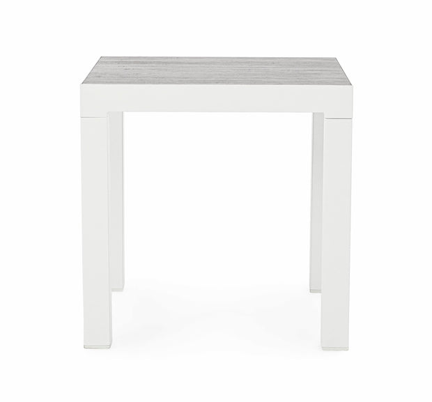 Bizzotto Tavolino da giardino Kledi Square Bianco