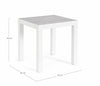 Bizzotto Tavolino da giardino Kledi Square Bianco