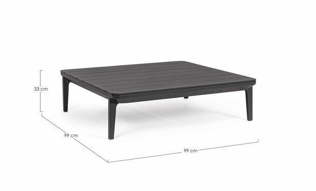 Bizzotto Tavolino da giardino Matrix Antracite