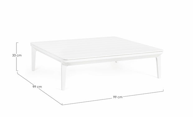 Bizzotto Tavolino da giardino Matrix Bianco