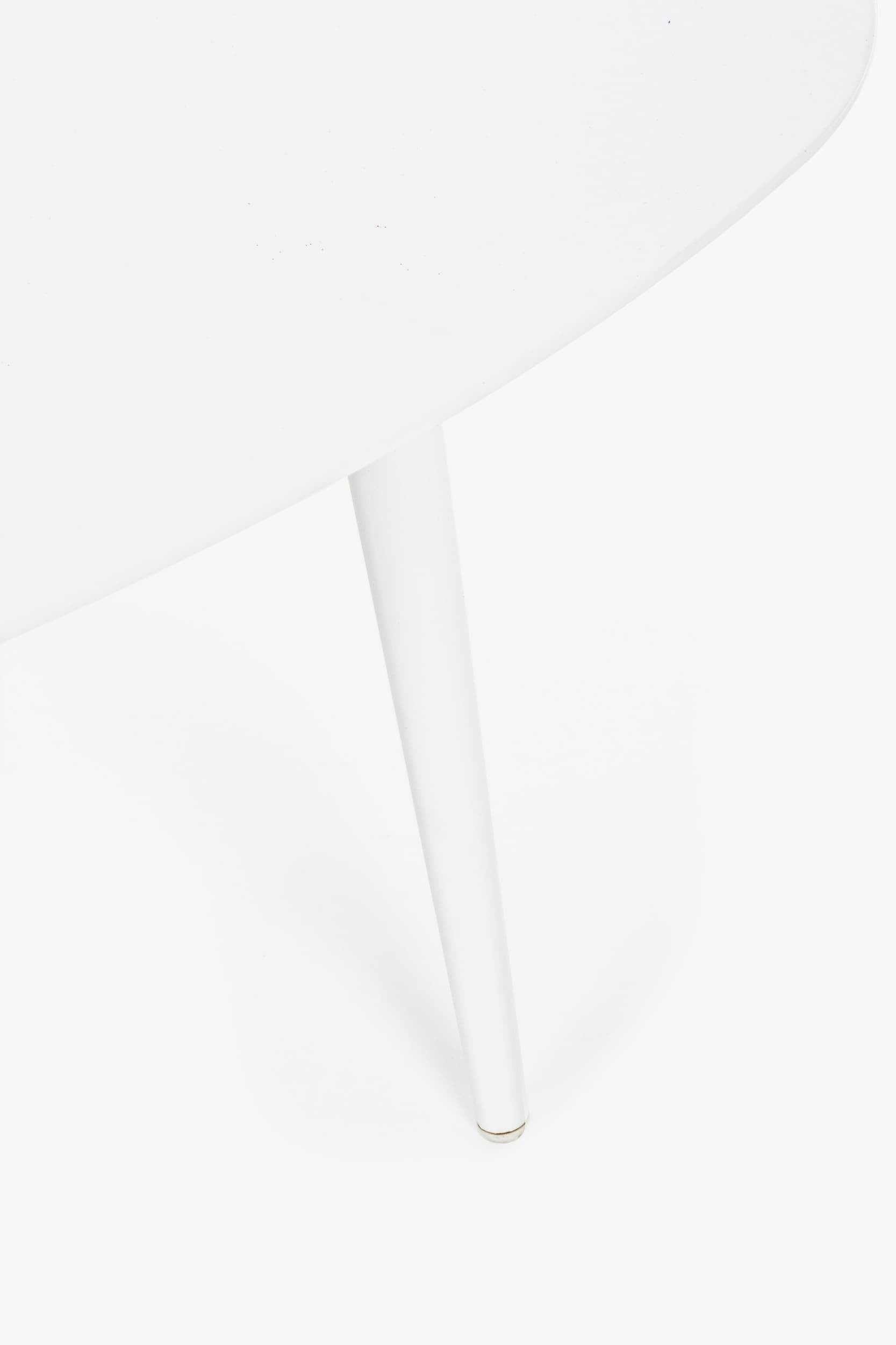 Bizzotto Tavolino da giardino Ridley Ovale Bianco