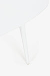 Bizzotto Tavolino da giardino Ridley Ovale Bianco
