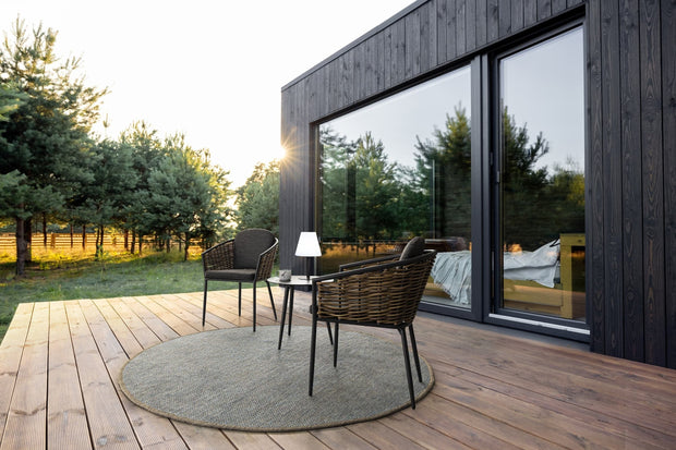 Bizzotto Tavolino da giardino Ridley Round Antracite