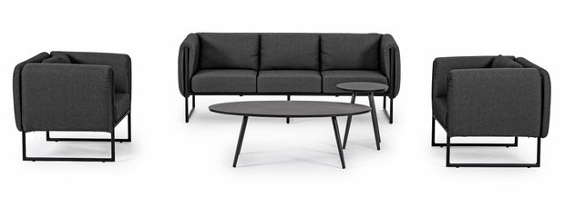 Bizzotto Tavolino da giardino Space Round Antracite