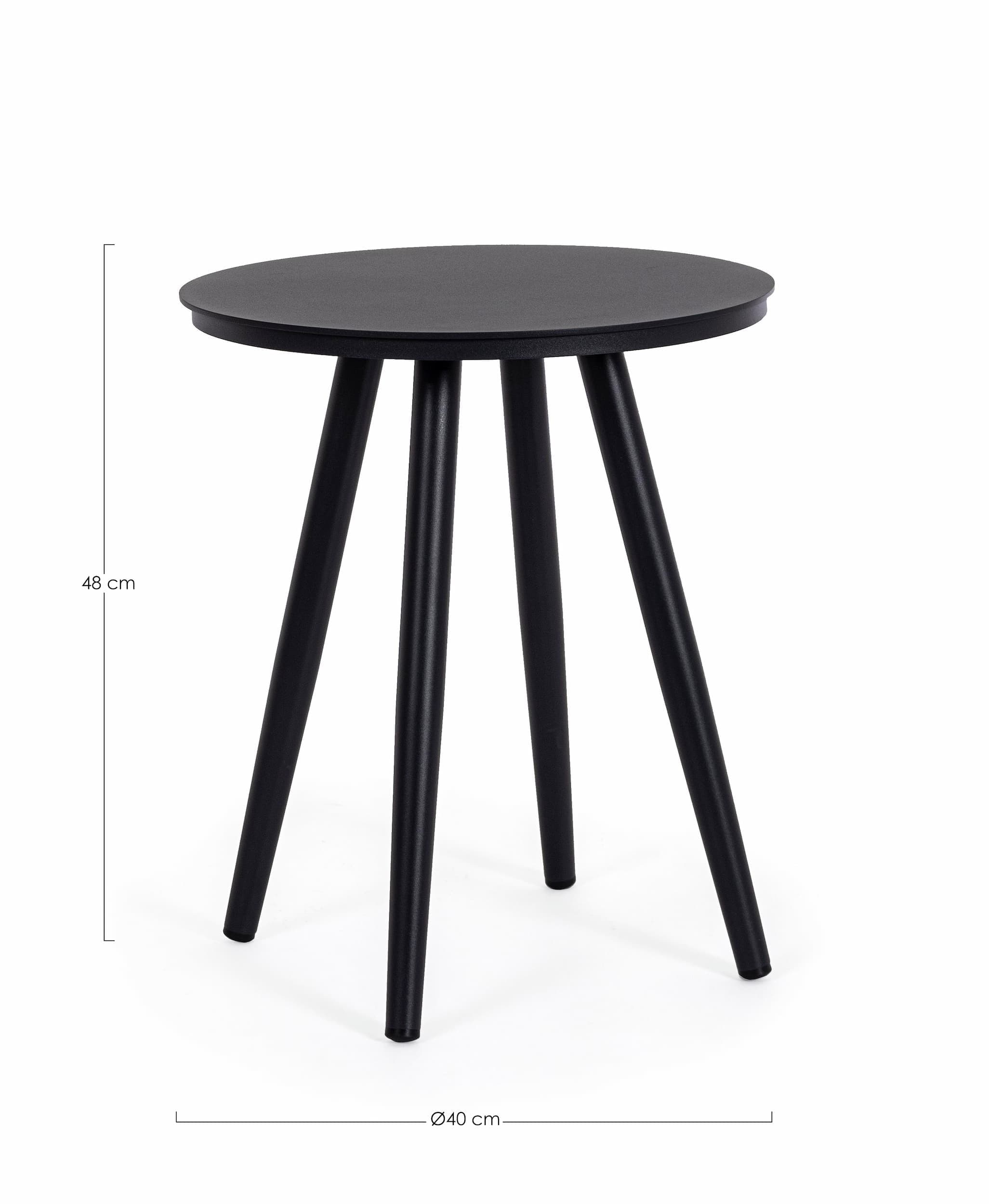 Bizzotto Tavolino da giardino Space Round Antracite