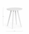 Bizzotto Tavolino da giardino Space Round Bianco