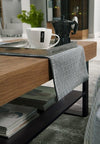 Tavolino in legno, impiallacciato e metallo Mosaic 41 Oak / Black, L110xL60xH48 cm (2)