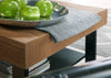 Tavolino in legno, impiallacciato e metallo Mosaic 41 Oak / Black, L110xL60xH48 cm (3)