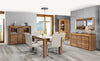 Tavolo allungabile in legno e impiallacciato, Velvet 40 Rustic Oak, L160-250xl90xH78 cm (2)