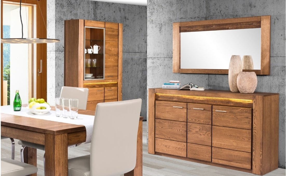 Tavolo allungabile in legno e impiallacciato, Velvet 40 Rustic Oak, L160-250xl90xH78 cm (3)