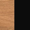 Tavolo allungabile in legno, impiallacciato e metallo Mosaic 40 Oak / Black, L160-220xl90xH78 cm (8)