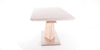 Signal Tavolo allungabile in MDF e metallo, Alric White / Oak Sonoma, L160-220xl90xH75 cm