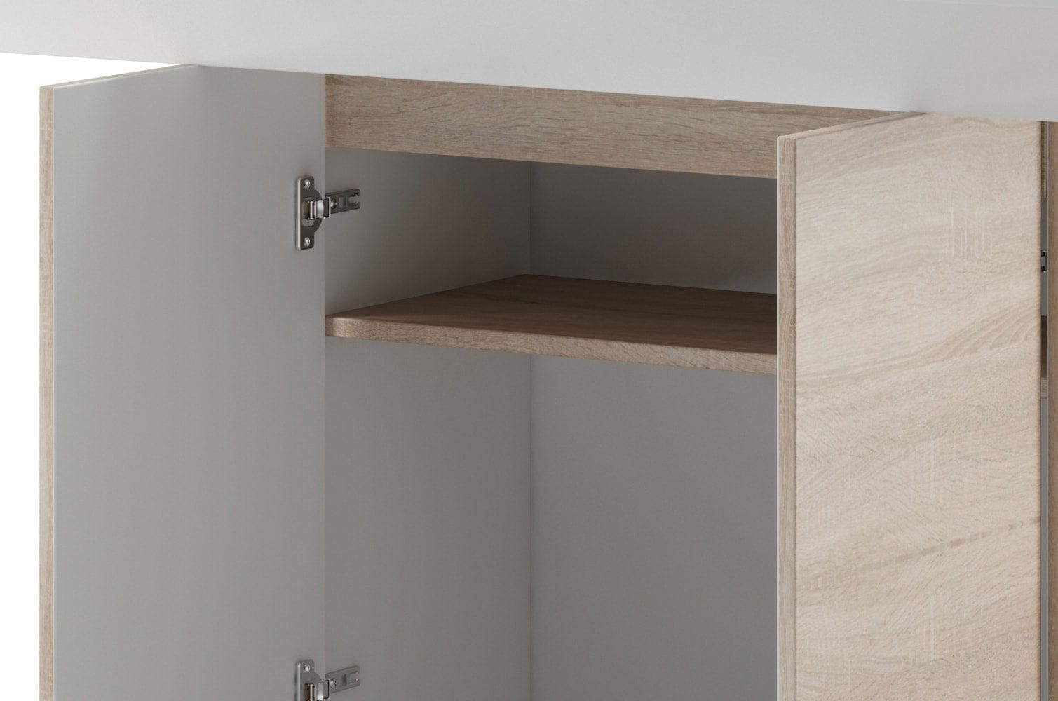 Tavolo allungabile Star 03 Bianco / Rovere Sonoma, L140-210xl85xH77 cm (7)