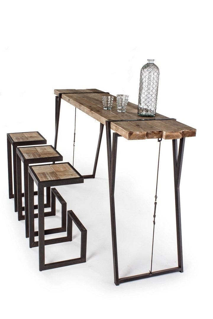 Bizzotto Tavolo da Bar Blocks Naturale