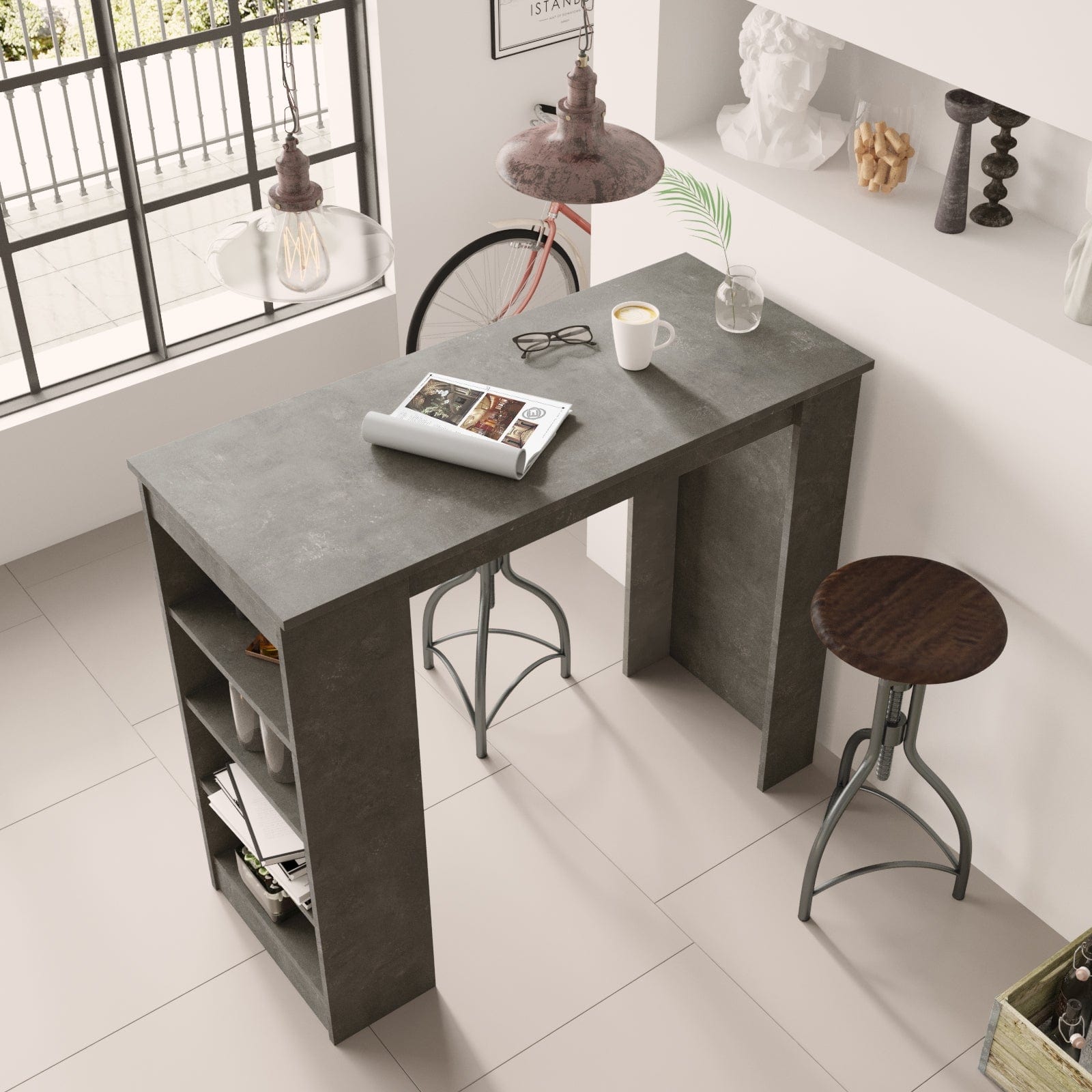 Tavolo da Bar Style ST1-RG Grigio (1)