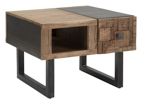 Tavolo Da Caffe Quadrato Mumbai cm 60x60x43 (Legno Di Acacia Nilotica)