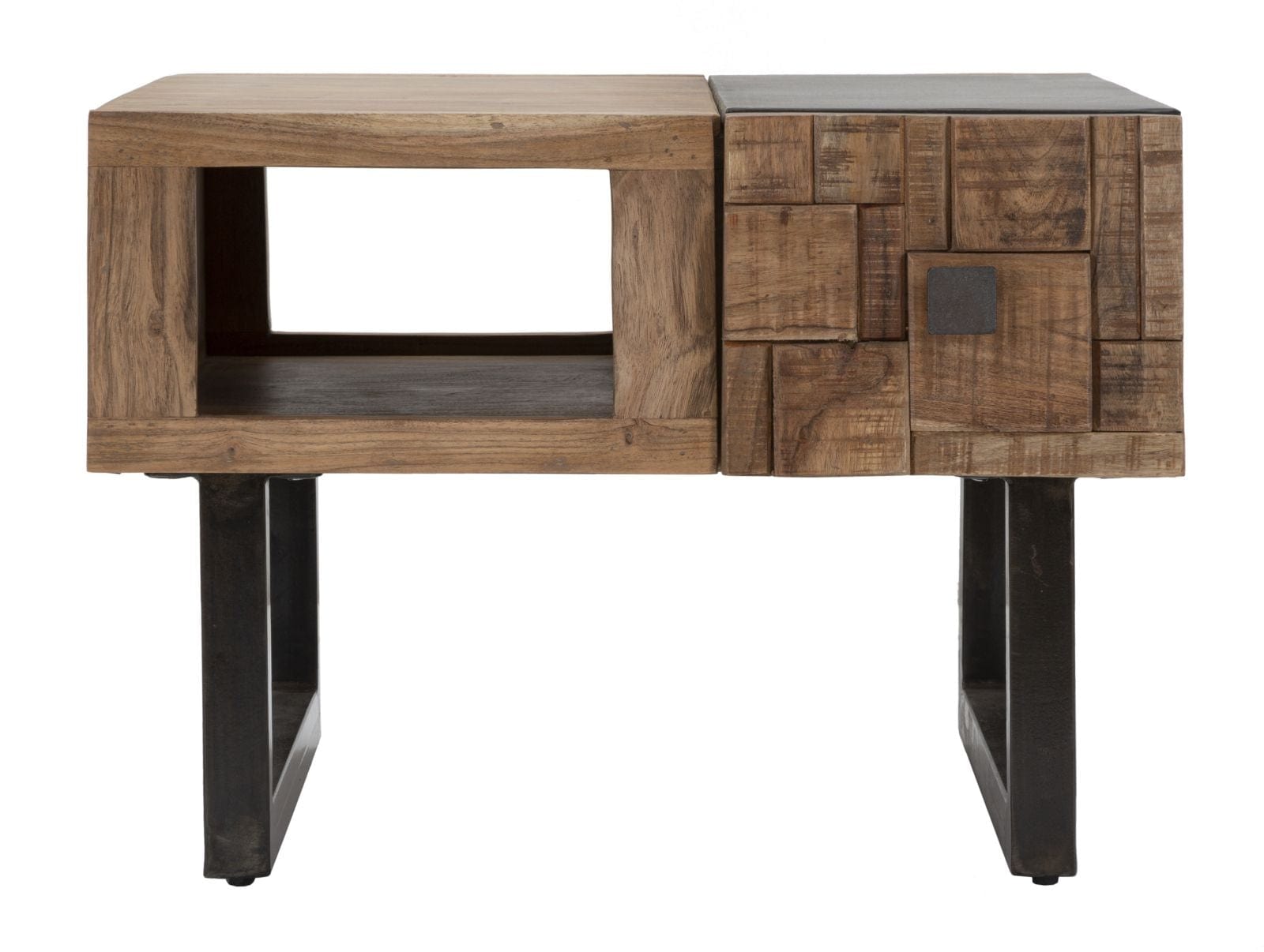 Tavolo Da Caffe Quadrato Mumbai cm 60x60x43 (Legno Di Acacia Nilotica) (2)