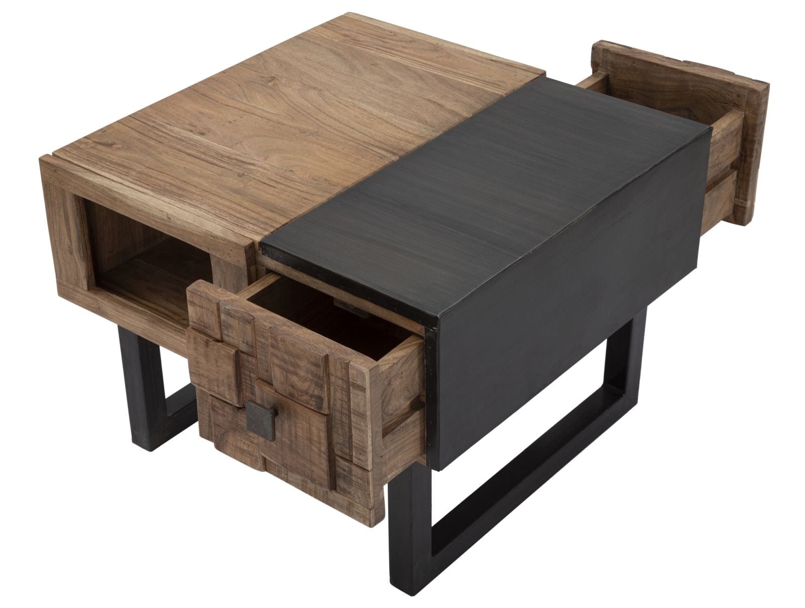 Tavolo Da Caffe Quadrato Mumbai cm 60x60x43 (Legno Di Acacia Nilotica) (5)