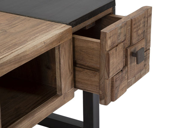 Tavolo Da Caffe Quadrato Mumbai cm 60x60x43 (Legno Di Acacia Nilotica) (6)