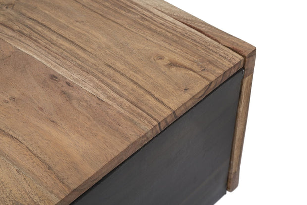 Tavolo Da Caffe Quadrato Mumbai cm 60x60x43 (Legno Di Acacia Nilotica) (8)