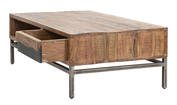 Tavolo Da Caffe Yellowstone cm 118x70x40 (Legno Di Acacia Nilotica) (3)