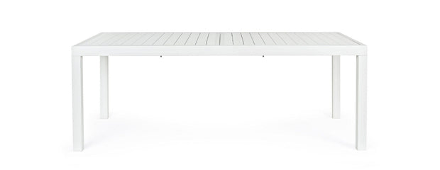 Bizzotto Tavolo da giardino estensibile Hilde Bianco