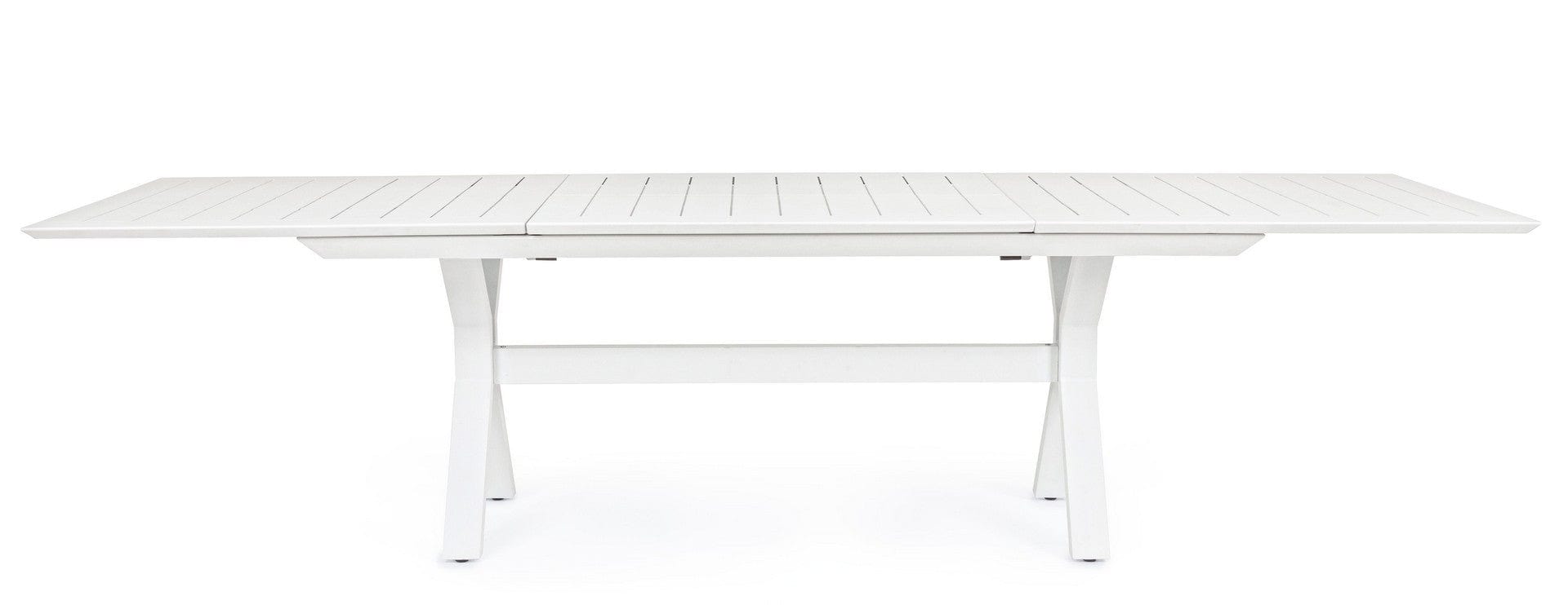 Bizzotto Tavolo da giardino estensibile Kenyon Grande Bianco