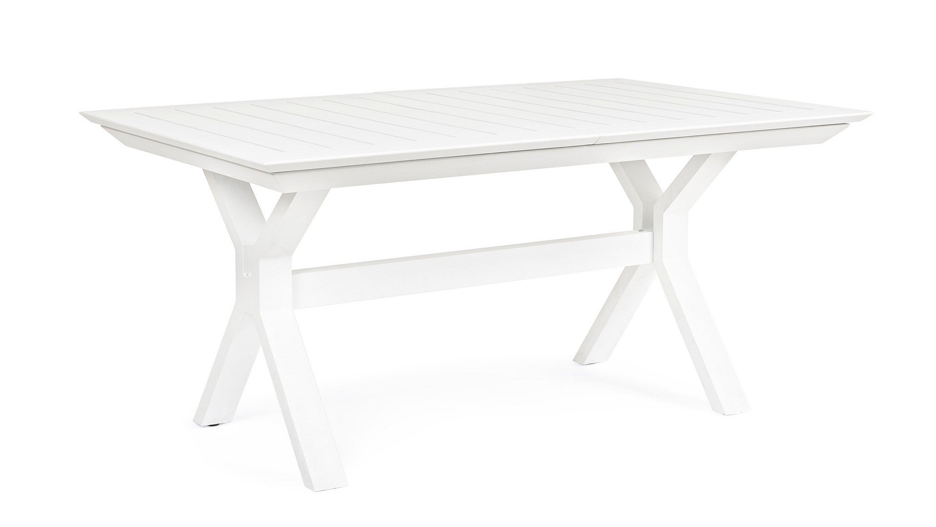 Bizzotto Tavolo da giardino estensibile Kenyon Piccola Bianco