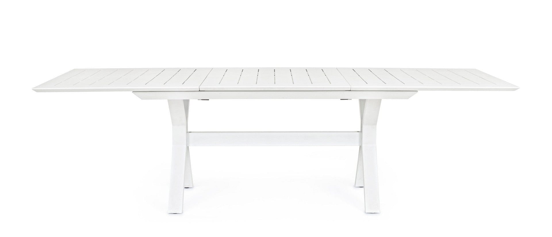 Bizzotto Tavolo da giardino estensibile Kenyon Piccola Bianco