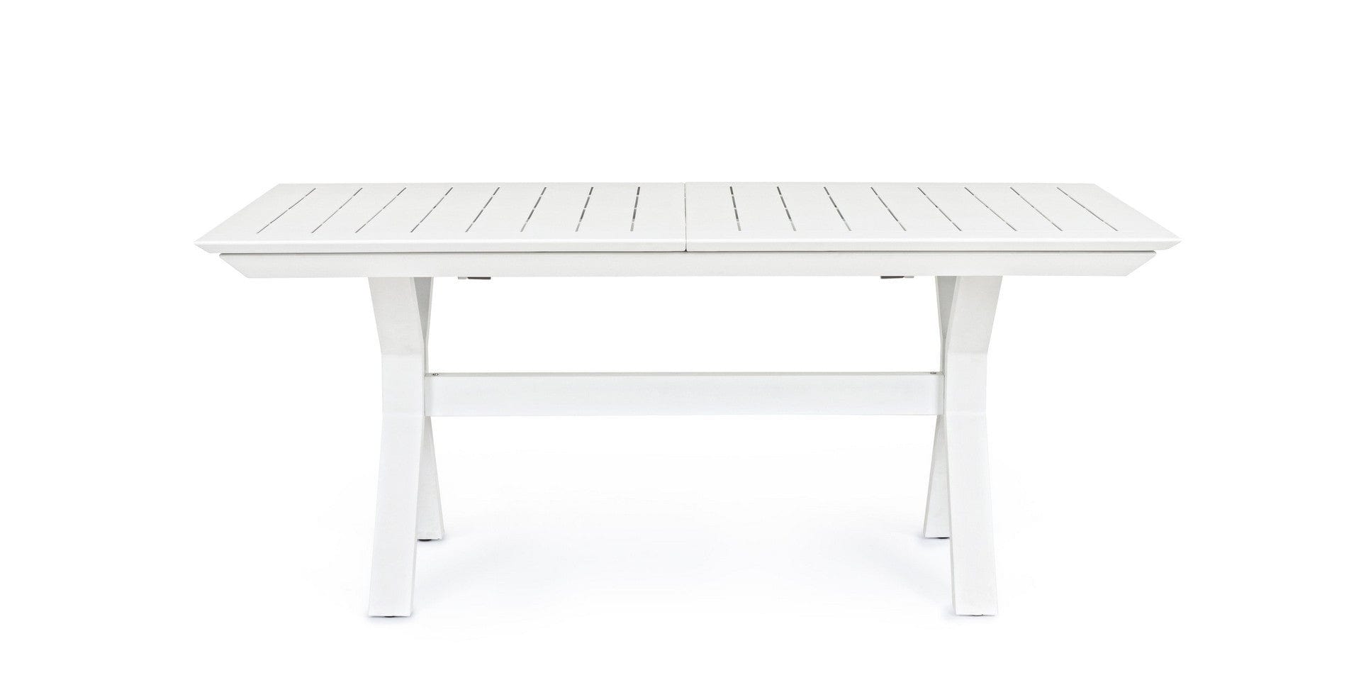 Bizzotto Tavolo da giardino estensibile Kenyon Piccola Bianco