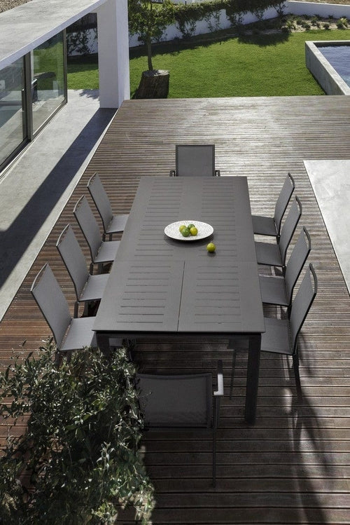 Bizzotto Tavolo da giardino estensibile Konnor Grande Antracite