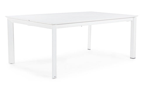 Bizzotto Tavolo da giardino estensibile Konnor Grande Bianco