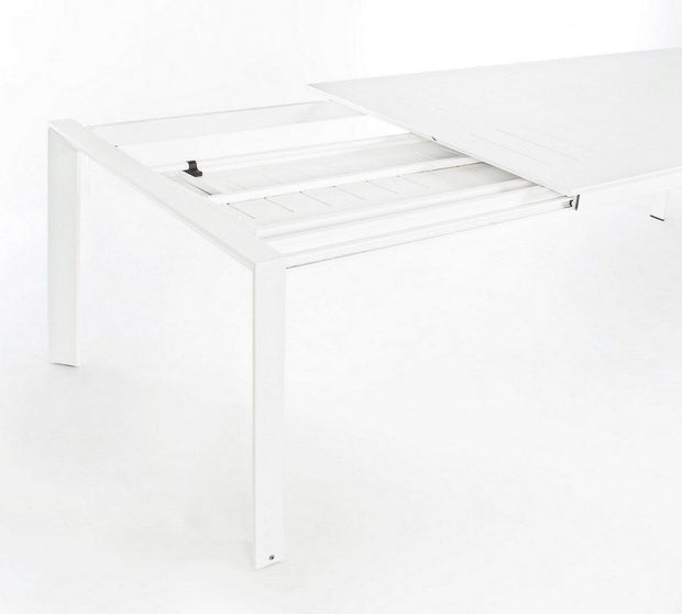 Bizzotto Tavolo da giardino estensibile Konnor Grande Bianco