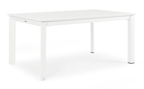 Bizzotto Tavolo da giardino estensibile Konnor Piccola Bianco