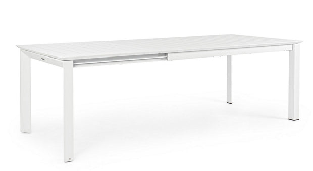 Bizzotto Tavolo da giardino estensibile Konnor Piccola Bianco