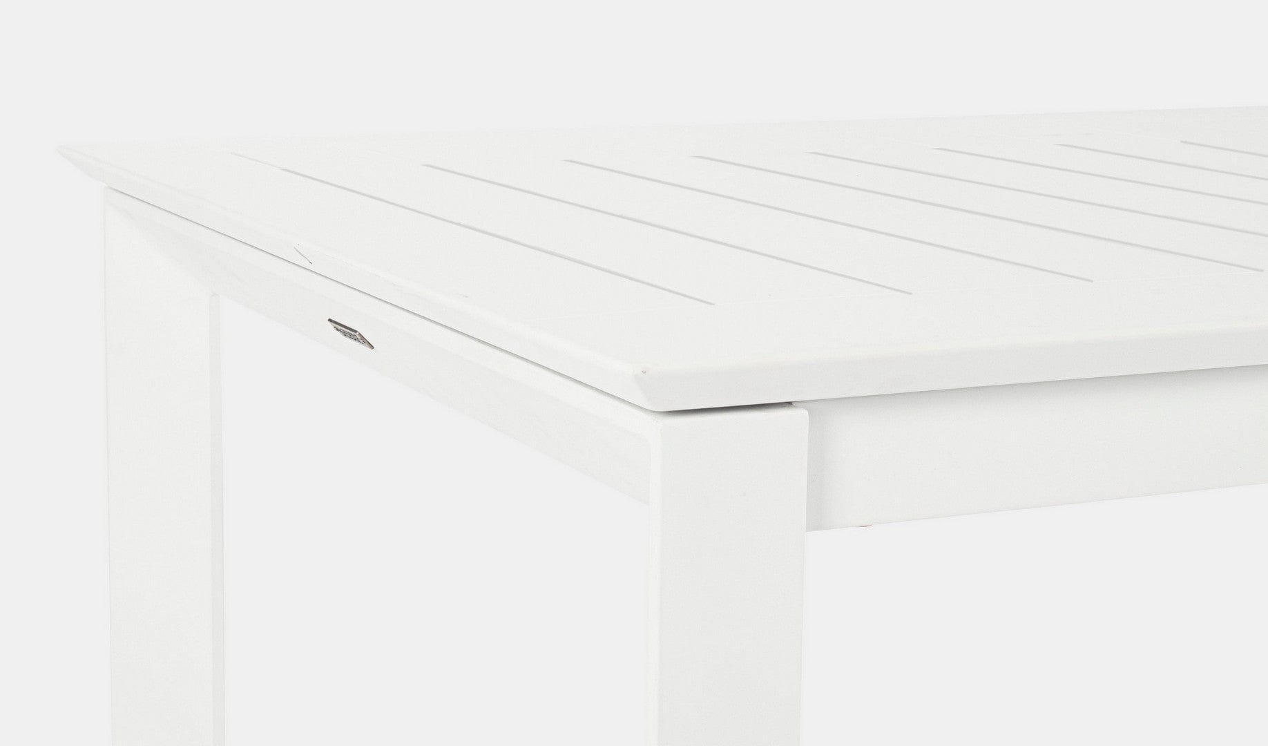 Bizzotto Tavolo da giardino estensibile Konnor Piccola Bianco