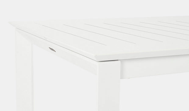 Bizzotto Tavolo da giardino estensibile Konnor Piccola Bianco