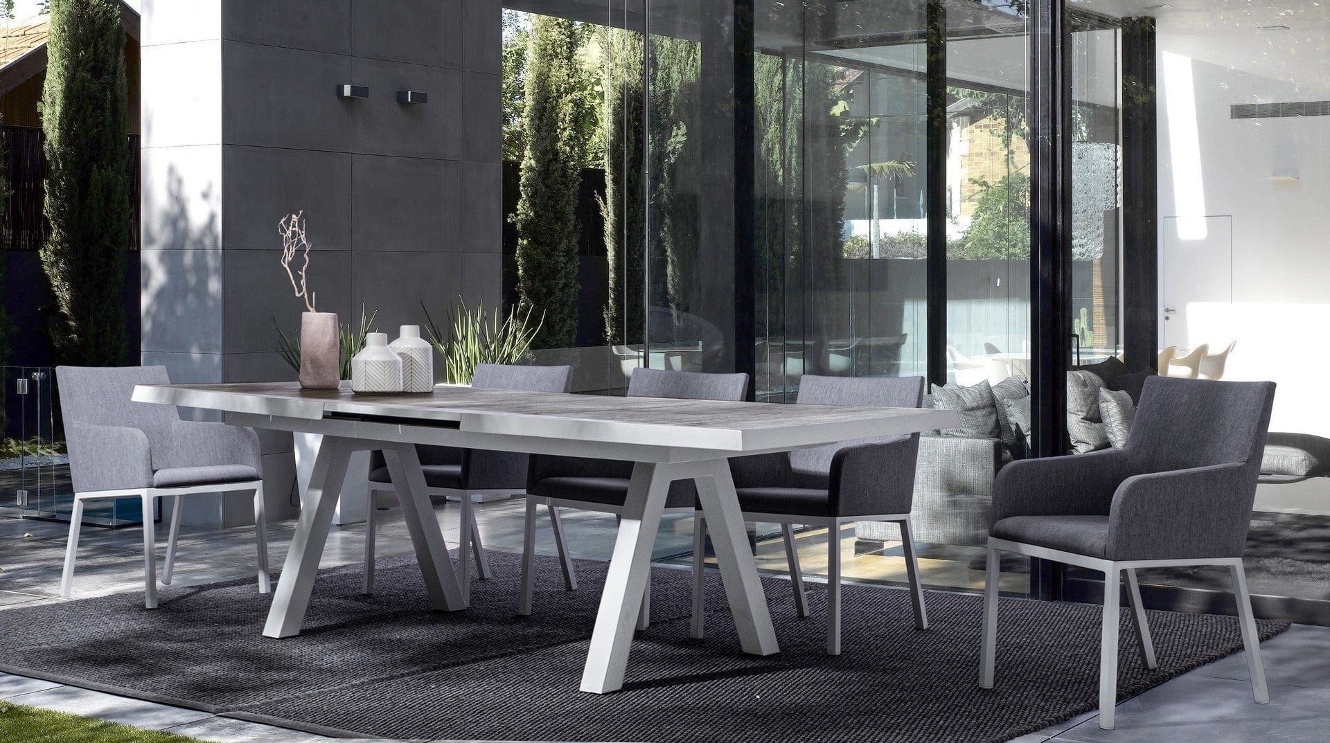 Bizzotto Tavolo da giardino estensibile Krion Quercia