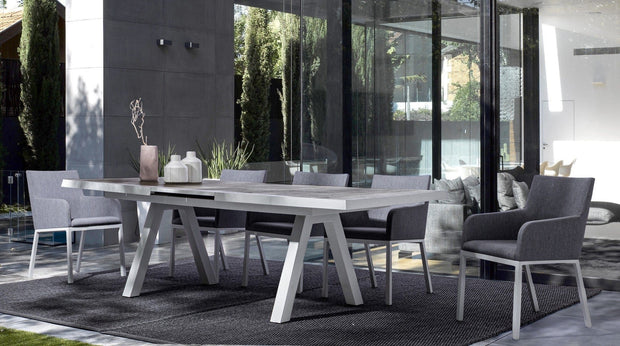 Bizzotto Tavolo da giardino estensibile Krion Quercia