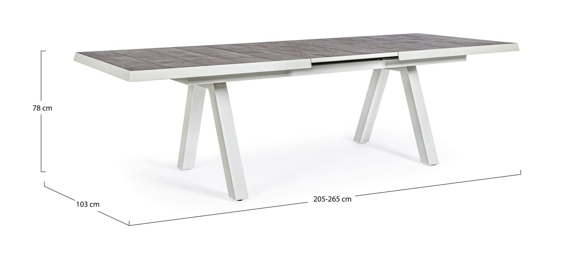 Bizzotto Tavolo da giardino estensibile Krion Quercia
