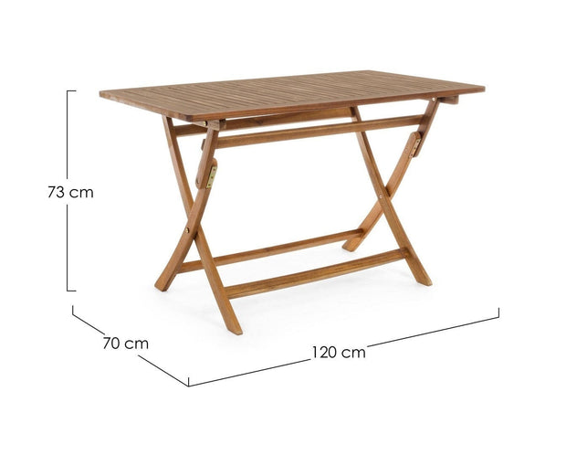 Bizzotto Tavolo da giardino Noemi Rectangular Naturale