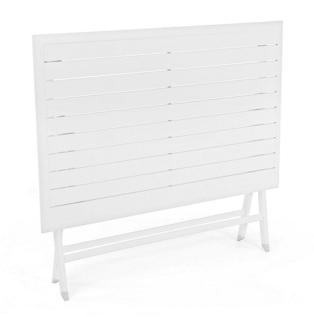 Bizzotto Tavolo da giardino pieghevole Elin Bianco