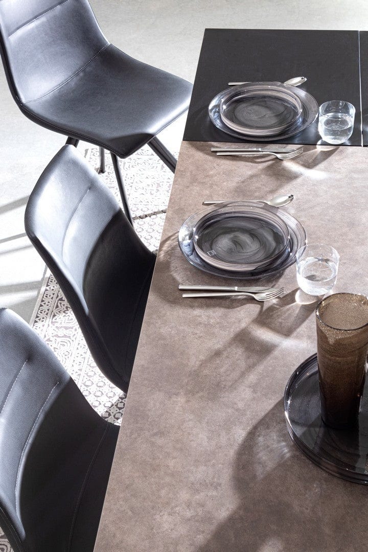 Bizzotto Tavolo da pranzo estensibile Briva Grande Grigio
